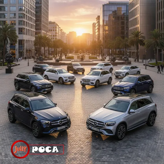 a lineup of mercedes suvs from compact city cruisers to full-size luxury and electric models