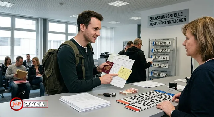 buying a used car in germany export plates
