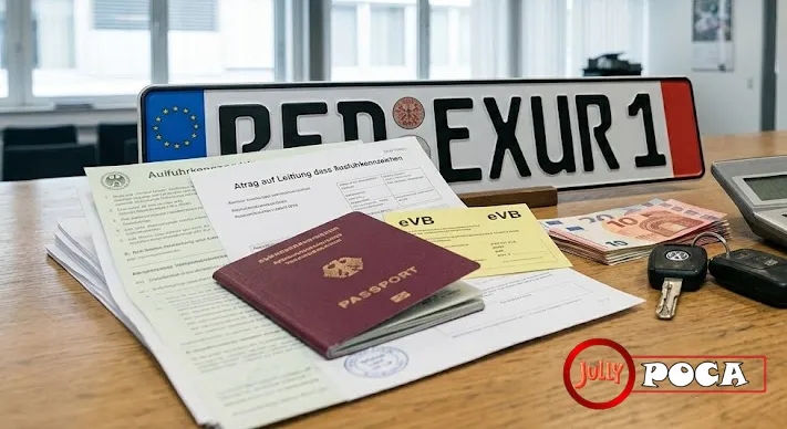 buying a used car in germany export plates