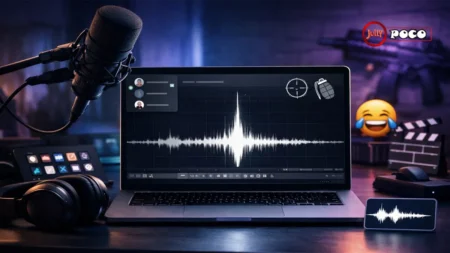 How to Get the Flashbang Sound Effect for Discord, Memes & Editing Audio editing timeline with flashbang sound effect waveform for Discord, memes, and video editing